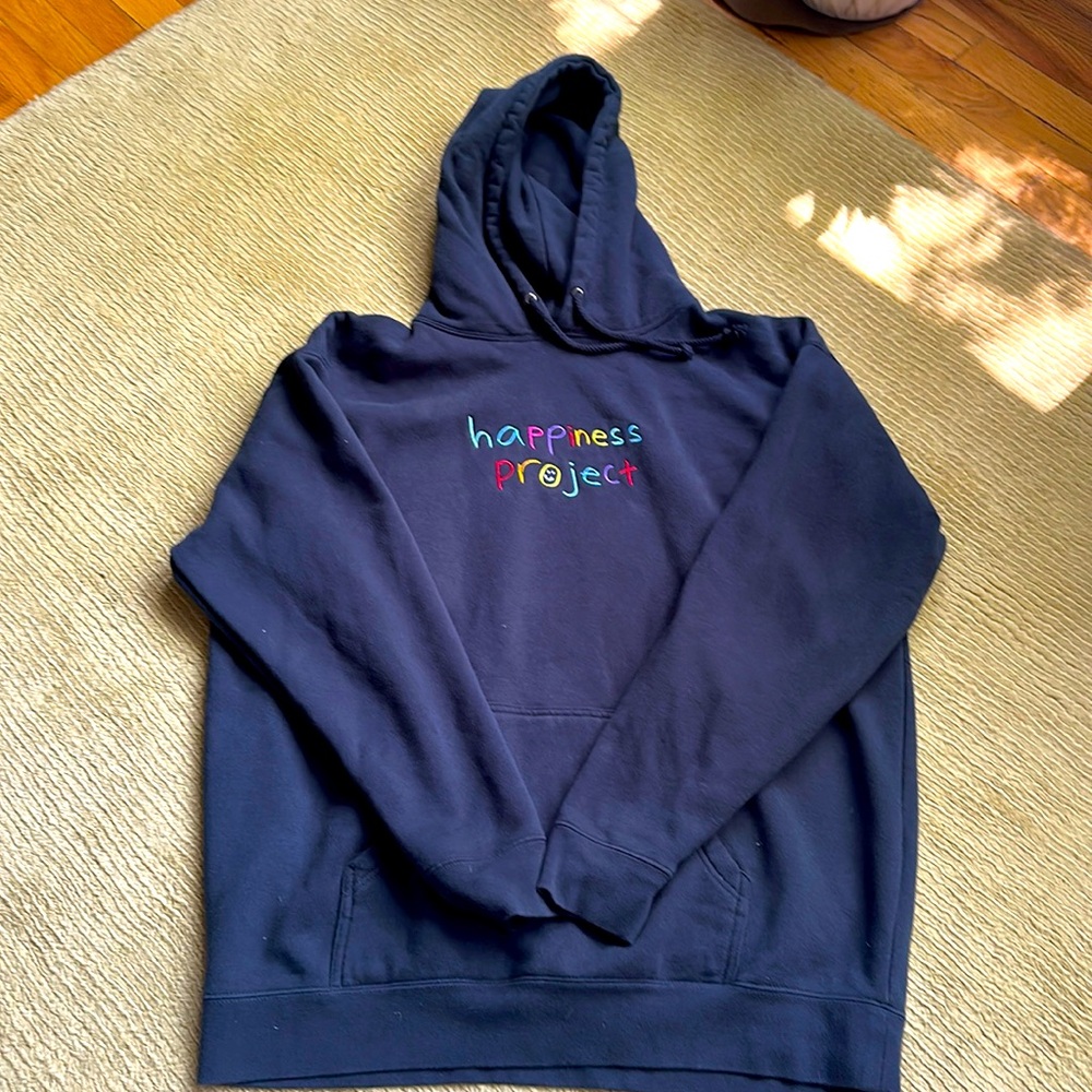 Happiness Project hoodie sweatshirt. Like-new condition.